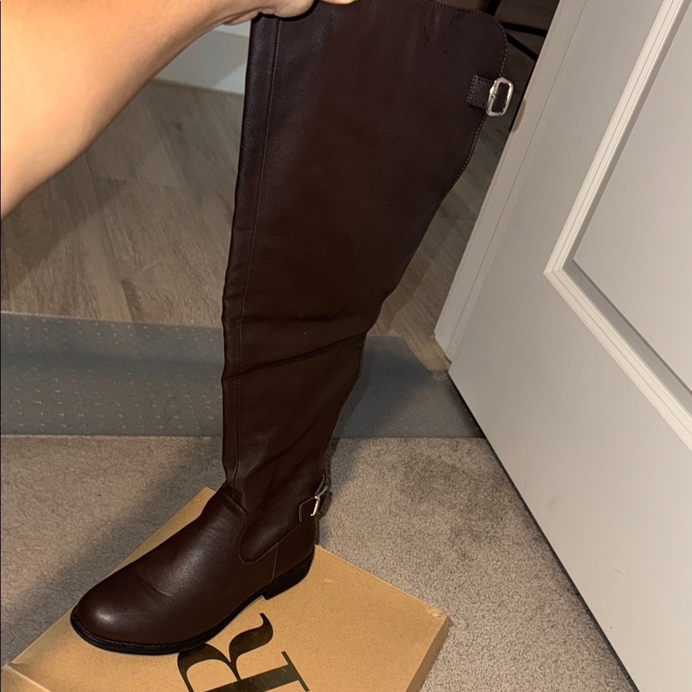 Charlotte Russe Brown Over the Knee Boots